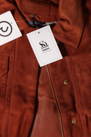 Dámska kožená bunda  Sinequanone, Veľkosť S, Farba Oranžová, Cena  171,79 €