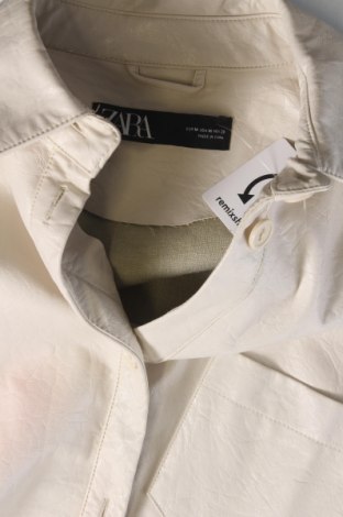 Dámská kožená bunda  Zara, Velikost M, Barva Béžová, Cena  288,00 Kč