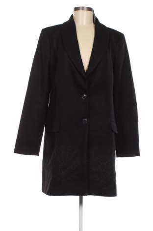 Дамско палто Desigual, Размер XL, Цвят Черен, Цена 222,58 лв.