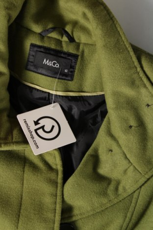 Γυναικείο παλτό M&Co., Μέγεθος M, Χρώμα Πράσινο, Τιμή 11,49 €