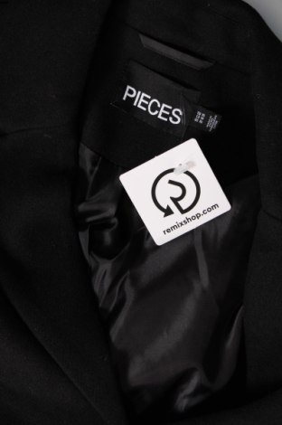 Γυναικείο παλτό Pieces, Μέγεθος XS, Χρώμα Μαύρο, Τιμή 28,10 €