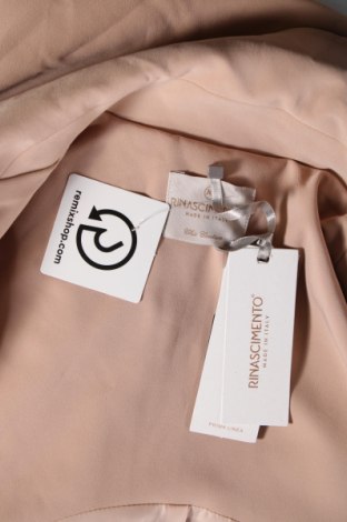 Дамско палто Rinascimento, Размер XL, Цвят Бежов, Цена 273,03 лв.