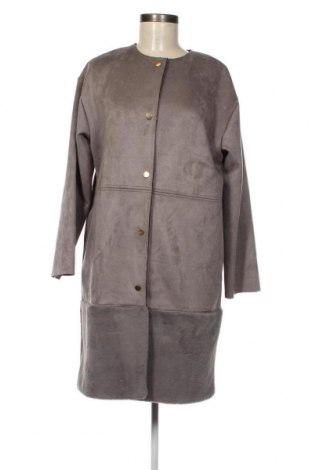Дамско палто Zara, Размер M, Цвят Сив, Цена 22,23 лв.