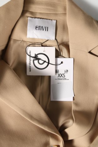 Γυναικείο σακάκι Envii, Μέγεθος XXS, Χρώμα  Μπέζ, Τιμή 45,52 €