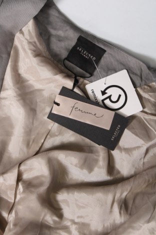 Γυναικείο σακάκι Selected Femme, Μέγεθος S, Χρώμα Γκρί, Τιμή 19,44 €