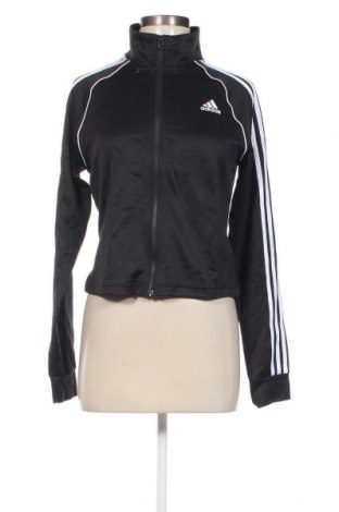 Γυναικεία αθλητική ζακέτα Adidas, Μέγεθος M, Χρώμα Μαύρο, Τιμή 31,55 €