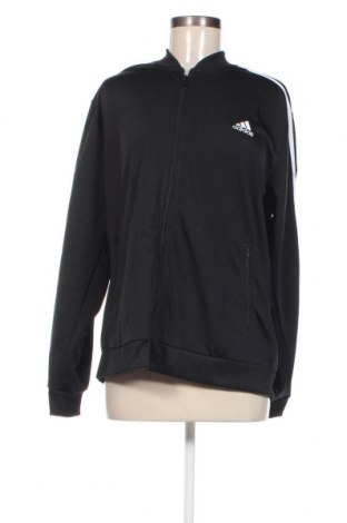 Γυναικεία αθλητική ζακέτα Adidas, Μέγεθος XL, Χρώμα Μαύρο, Τιμή 31,55 €