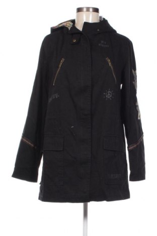 Γυναικείο μπουφάν Desigual, Μέγεθος M, Χρώμα Μαύρο, Τιμή 58,76 €