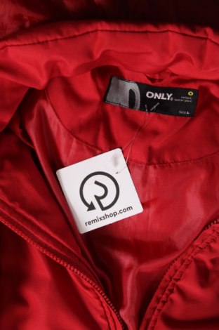 Dámska bunda  ONLY, Veľkosť L, Farba Červená, Cena  10,16 €