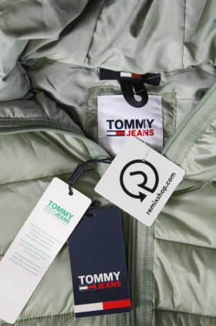 Γυναικείο μπουφάν Tommy Jeans, Μέγεθος M, Χρώμα Πράσινο, Τιμή 71,88 €