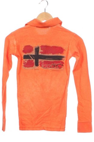 Детска блуза Geographical Norway, Размер 7-8y/ 128-134 см, Цвят Оранжев, Цена 21,16 лв.