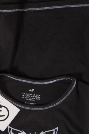 Dziecięca bluzka H&M, Rozmiar 12-13y/ 158-164 cm, Kolor Szary, Cena 16,39 zł