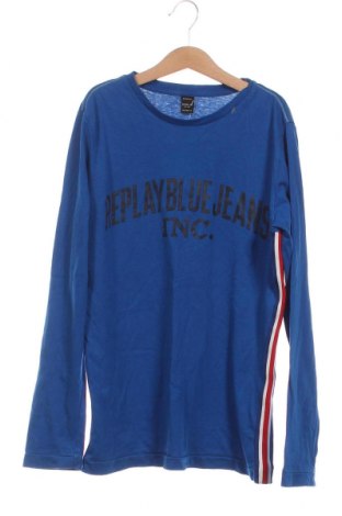 Детска блуза Replay, Размер 12-13y/ 158-164 см, Цвят Син, Цена 5,76 лв.