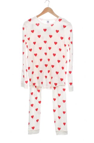 Kinder Pyjama  Petit Bateau, Größe 15-18y/ 170-176 cm, Farbe Weiß, Preis 43,30 €