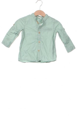 Детска риза H&M, Размер 6-9m/ 68-74 см, Цвят Зелен, Цена 21,95 лв.