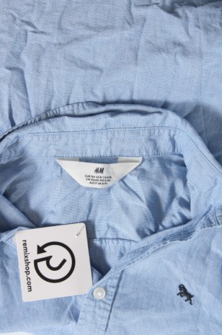 Kinderhemd H&M, Größe 7-8y/ 128-134 cm, Farbe Blau, Preis 12,83 €