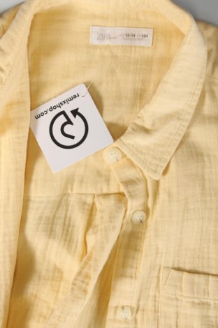 Детска риза Zara, Размер 13-14y/ 164-168 см, Цвят Жълт, Цена 10,32 лв.
