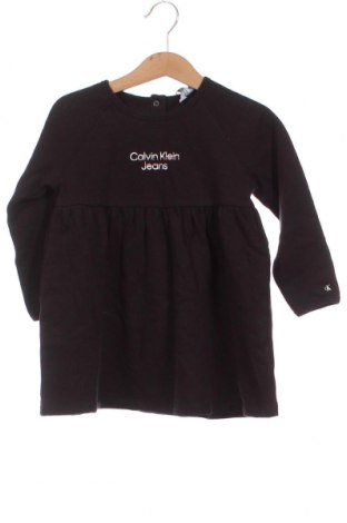 Детска рокля Calvin Klein Jeans, Размер 12-18m/ 80-86 см, Цвят Черен, Цена 14,28 лв.