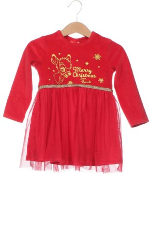 Детска рокля Disney, Размер 12-18m/ 80-86 см, Цвят Червен, Цена 3,97 лв.