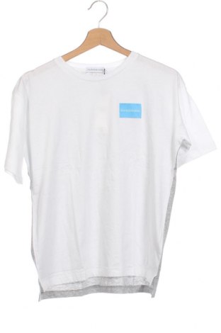 Kinder T-Shirt Calvin Klein Jeans, Größe 11-12y/ 152-158 cm, Farbe Weiß, Preis 17,26 €