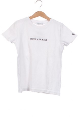 Детска тениска Calvin Klein Jeans, Размер 15-18y/ 170-176 см, Цвят Бял, Цена 44,40 лв.