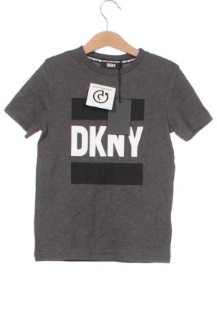 Dziecięcy T-shirt DKNY, Rozmiar 7-8y/ 128-134 cm, Kolor Szary, Cena 156,33 zł