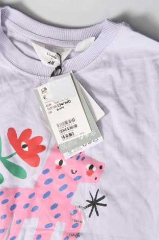 Kinder T-Shirt H&M, Größe 8-9y/ 134-140 cm, Farbe Lila, Preis 18,09 €