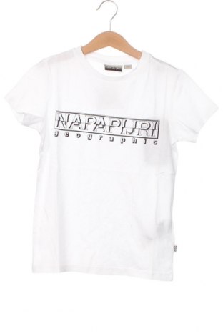 Детска тениска Napapijri, Размер 7-8y/ 128-134 см, Цвят Бял, Цена 28,29 лв.