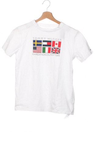 Dziecięcy T-shirt Tommy Hilfiger, Rozmiar 15-18y/ 170-176 cm, Kolor Biały, Cena 81,37 zł