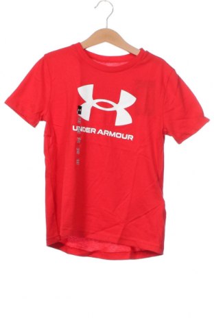 Детска тениска Under Armour, Размер 6-7y/ 122-128 см, Цвят Червен, Цена 24,19 лв.
