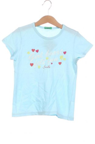 Kinder T-Shirt United Colors Of Benetton, Größe 7-8y/ 128-134 cm, Farbe Blau, Preis 6,88 €
