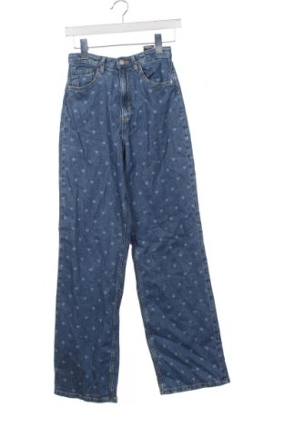 Dětské džíny  H&M, Velikost 13-14y/ 164-168 cm, Barva Modrá, Cena  160,00 Kč