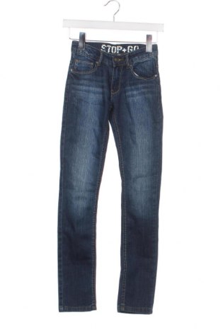 Dziecięce jeansy Stop+Go, Rozmiar 10-11y/ 146-152 cm, Kolor Niebieski, Cena 46,57 zł