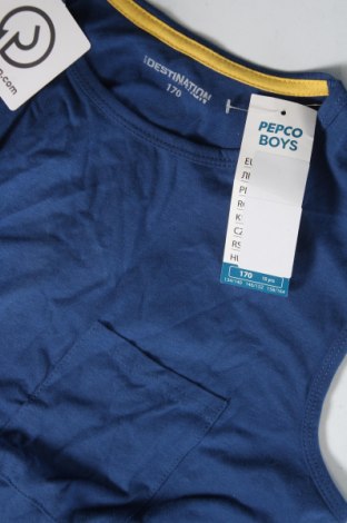 Μπλουζάκι αμάνικο παιδικό Pepco, Μέγεθος 14-15y/ 168-170 εκ., Χρώμα Μπλέ, Τιμή 3,48 €