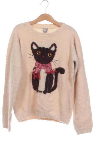 Детски пуловер, Размер 8-9y/ 134-140 см, Цвят Бежов, Цена 25,22 лв.