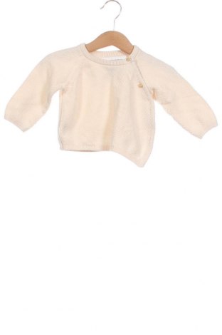 Детски пуловер H&M, Размер 2-3m/ 56-62 см, Цвят Бежов, Цена 8,54 лв.