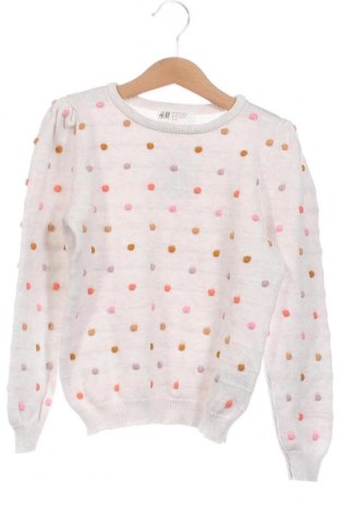 Детски пуловер H&M, Размер 4-5y/ 110-116 см, Цвят Бял, Цена 12,07 лв.