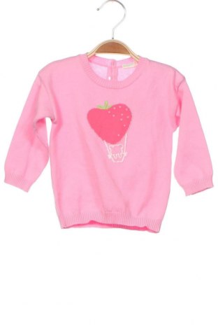 Детски пуловер United Colors Of Benetton, Размер 3-6m/ 62-68 см, Цвят Розов, Цена 9,88 лв.