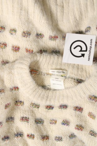 Детски пуловер Zara Knitwear, Размер 12-13y/ 158-164 см, Цвят Екрю, Цена 10,56 лв.