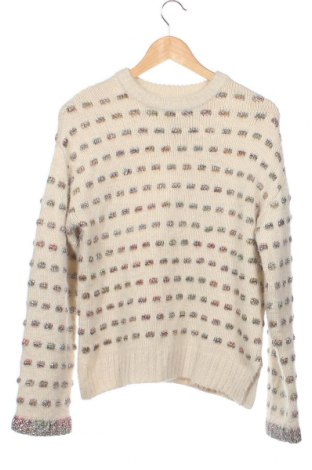 Детски пуловер Zara Knitwear, Размер 12-13y/ 158-164 см, Цвят Екрю, Цена 9,90 лв.