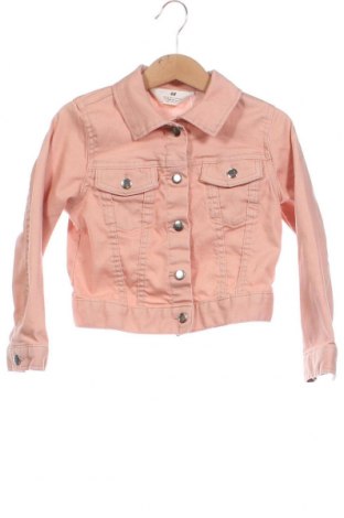 Kinder Jeansjacke H&M, Größe 4-5y/ 110-116 cm, Farbe Rosa, Preis 11,09 €