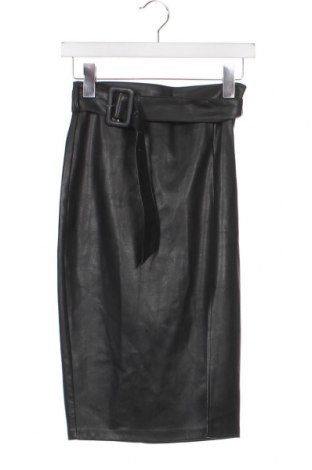Δερμάτινη φούστα Amisu, Μέγεθος XS, Χρώμα Μαύρο, Τιμή 8,45 €