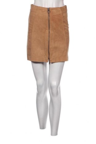 Δερμάτινη φούστα Selected Femme, Μέγεθος S, Χρώμα  Μπέζ, Τιμή 9,61 €