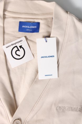 Jachetă tricotată de bărbați Originals By Jack & Jones, Mărime L, Culoare Bej, Preț 58,16 Lei