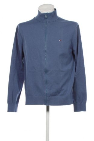 Jachetă tricotată de bărbați Tommy Hilfiger, Mărime XXL, Culoare Albastru, Preț 265,95 Lei