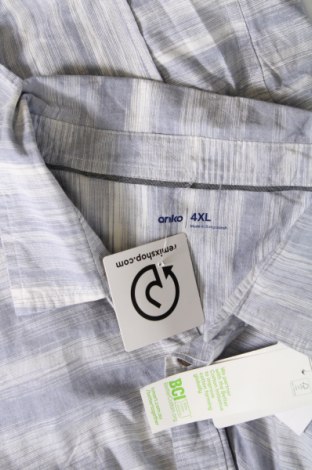 Ανδρικό πουκάμισο Anko, Μέγεθος 4XL, Χρώμα Μπλέ, Τιμή 4,55 €