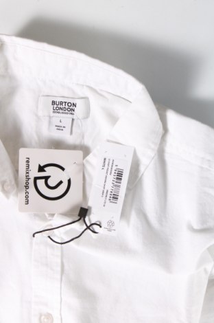 Herrenhemd Burton of London, Größe L, Farbe Weiß, Preis € 37,11