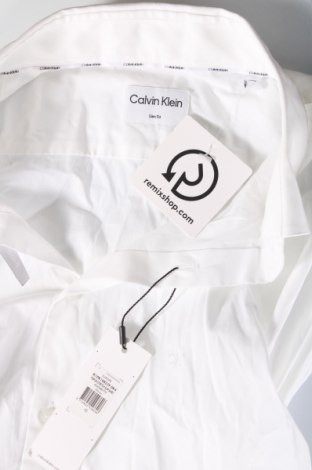Ανδρικό πουκάμισο Calvin Klein, Μέγεθος L, Χρώμα Λευκό, Τιμή 58,33 €