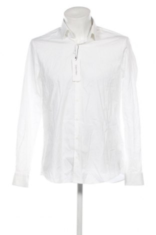 Herrenhemd Calvin Klein, Größe L, Farbe Weiß, Preis 61,50 €