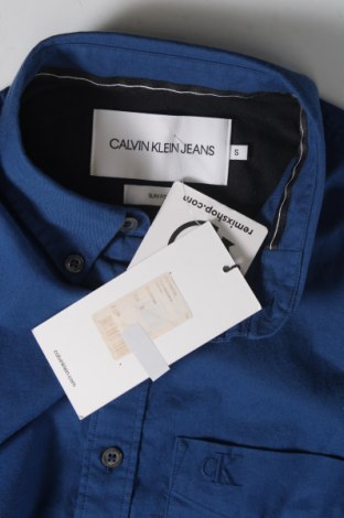 Cămașă de bărbați Calvin Klein Jeans, Mărime S, Culoare Albastru, Preț 181,51 Lei